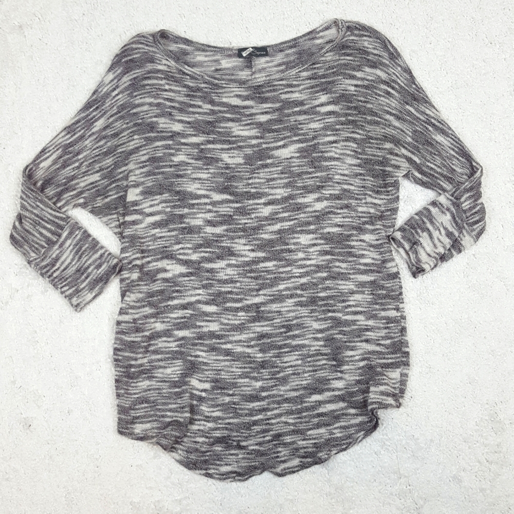 Stitch Fix Market & Spruce Marled Grey Dolman Sleeve Sweater size small